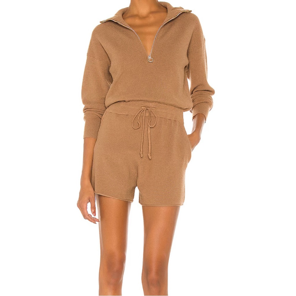 L'Academie Shannon Romper in Brown